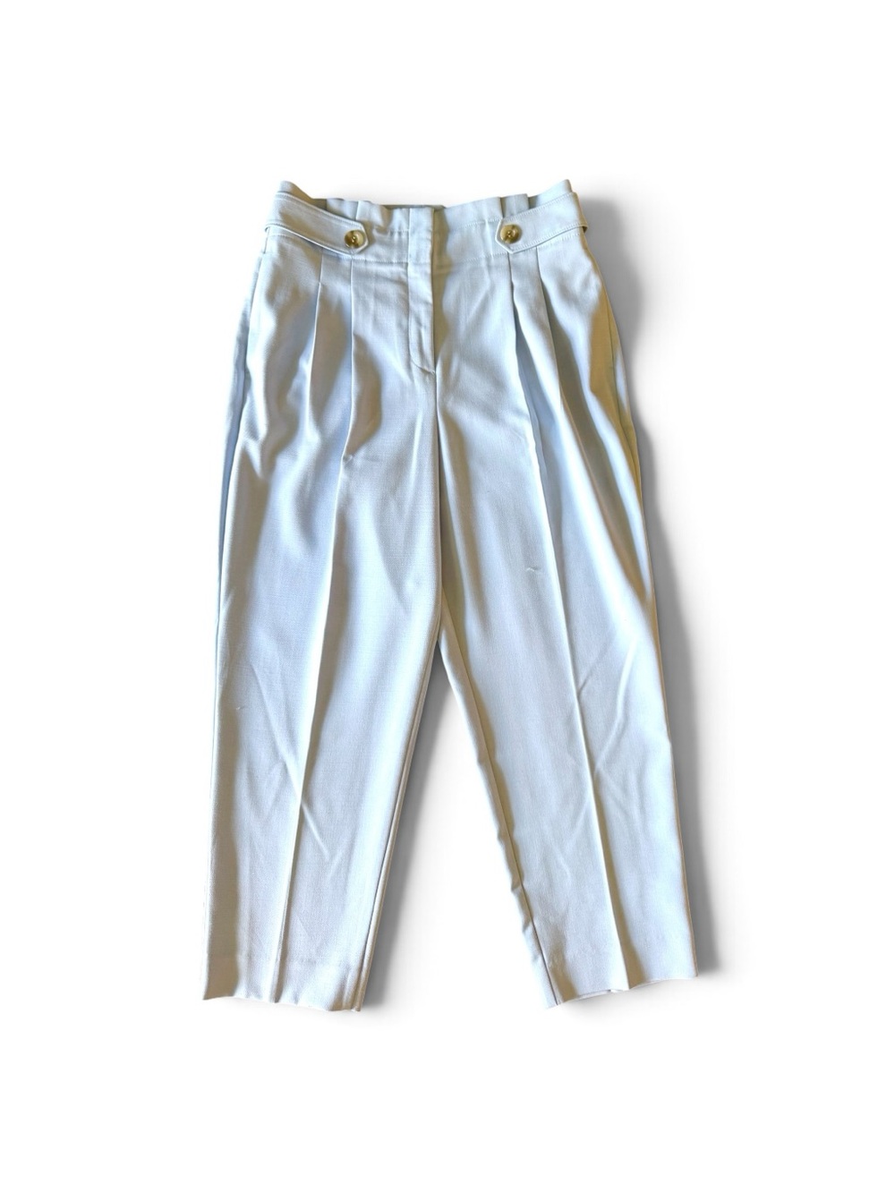 Ann Taylor White Pleated Trouser Petite 10 NWT High Waist Tailored - Picture 4 of 11
